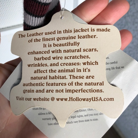 😎NEW Leather Holloway letterman jacket. - Picture 5 of 8